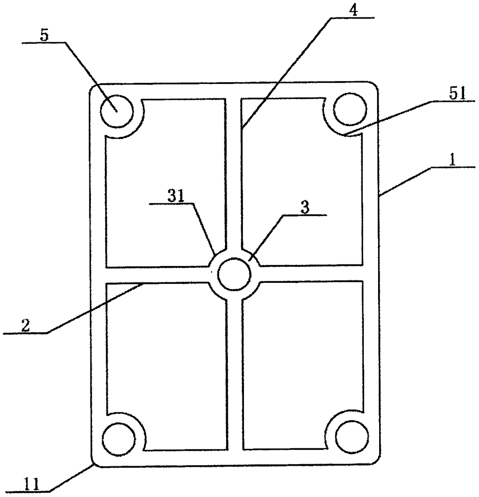 一种田字型角码金属型材的制作方法