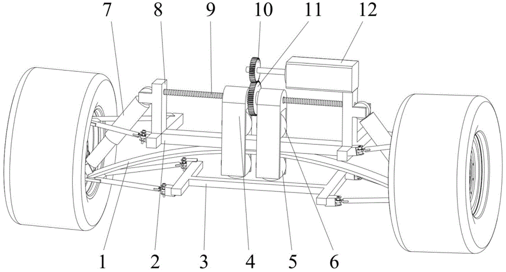 一种具有刚度连续调节的汽车横置板簧悬架系统的制作方法