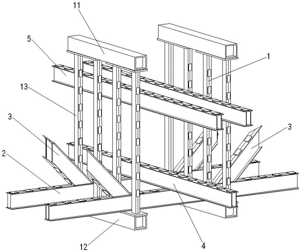 用于下放钢围堰的吊架装配式锚固结构的制作方法