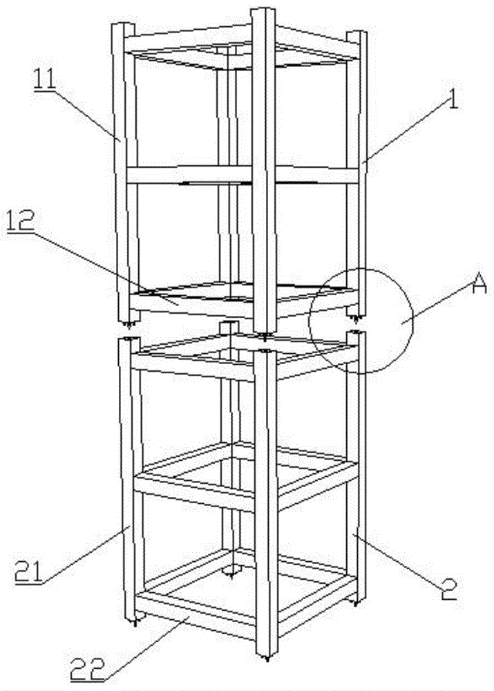 装配式电梯钢结构的连接结构的制作方法