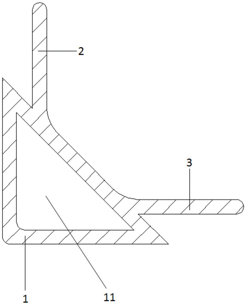 墙体阴阳角一体板连接扣件及墙板的制作方法