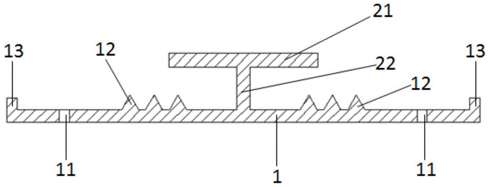 平面墙体一体板连接扣件及墙板的制作方法