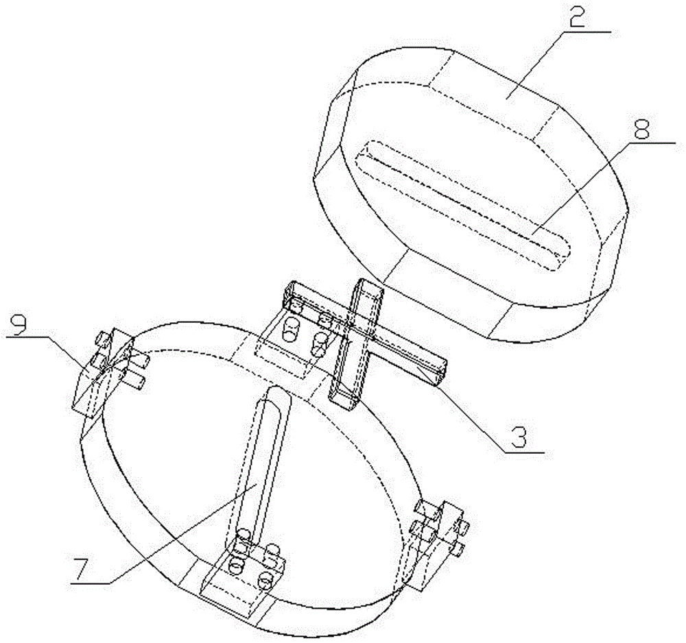 一种调整立车夹具定位中心的结构的制作方法