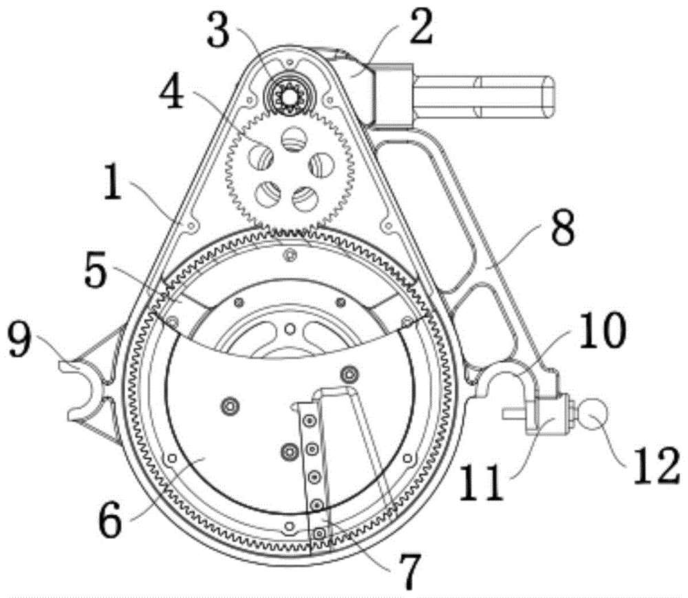 液压热熔焊机铣刀齿轮传动结构的制作方法