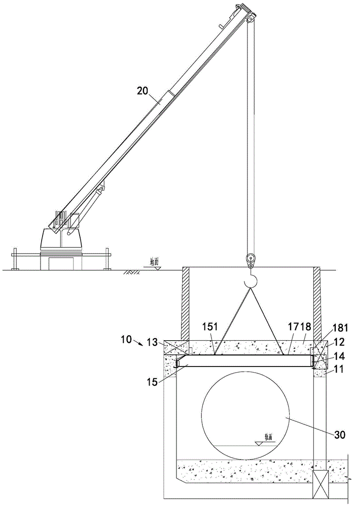 永临结合盾构吊装孔封闭结构及方法与流程