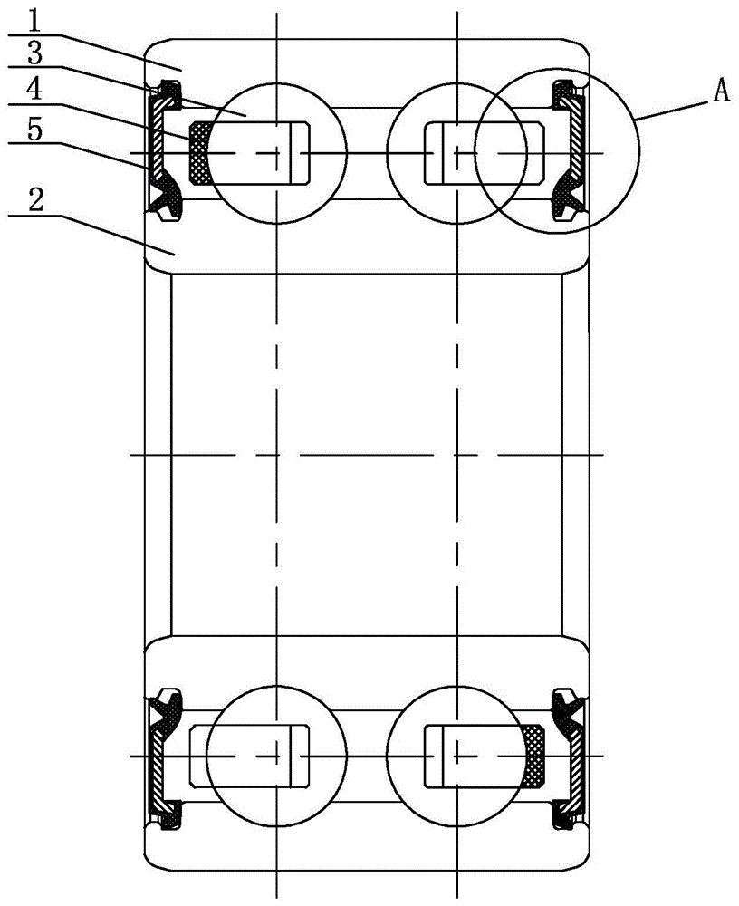 一种电梯扶手带用双列深沟球轴承的制作方法