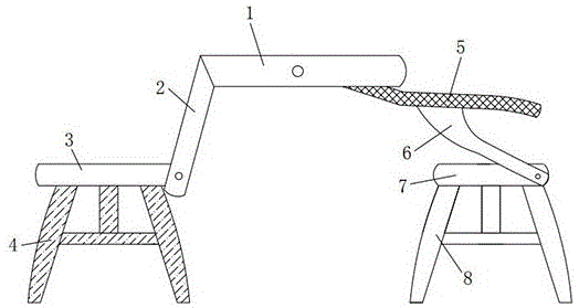 一种可变换为桌子的靠椅的制作方法