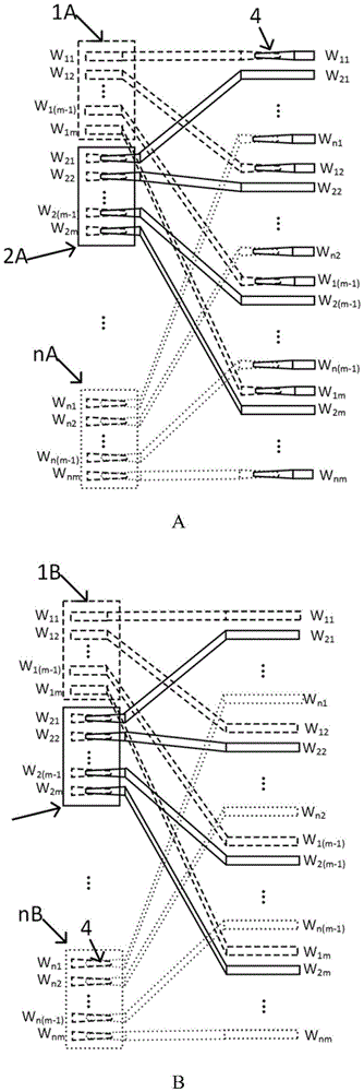 一种大规模阵列交叉波导重组分离结构及其设计方法与流程