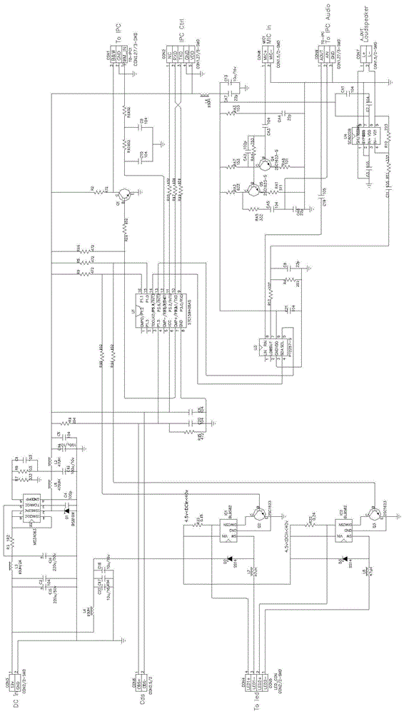 一种带音频输出的双路灯光控制电路的制作方法