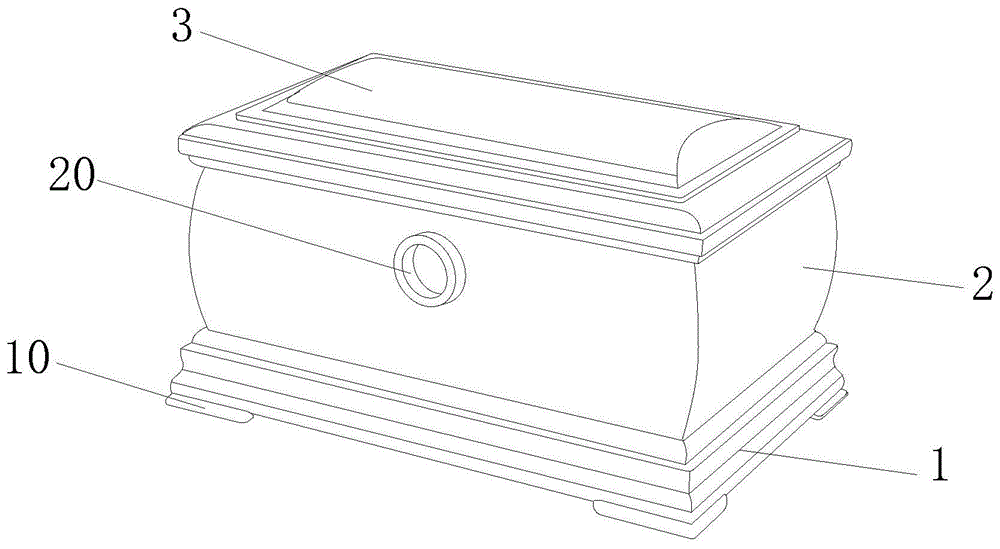 一种墓地式壁葬骨灰盒的制作方法