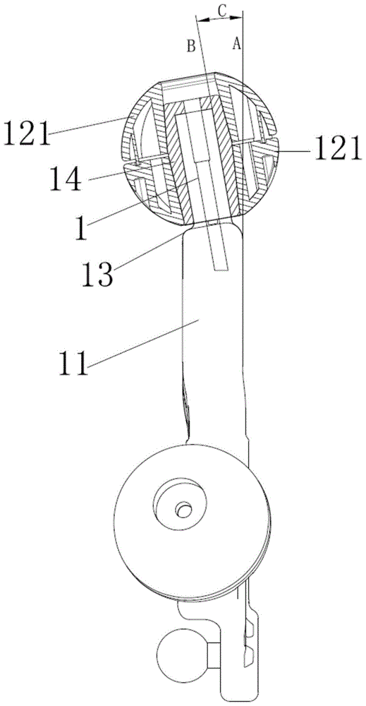 一种按摩椅机芯的按摩圆球芯轴安装结构、组件及机芯的制作方法
