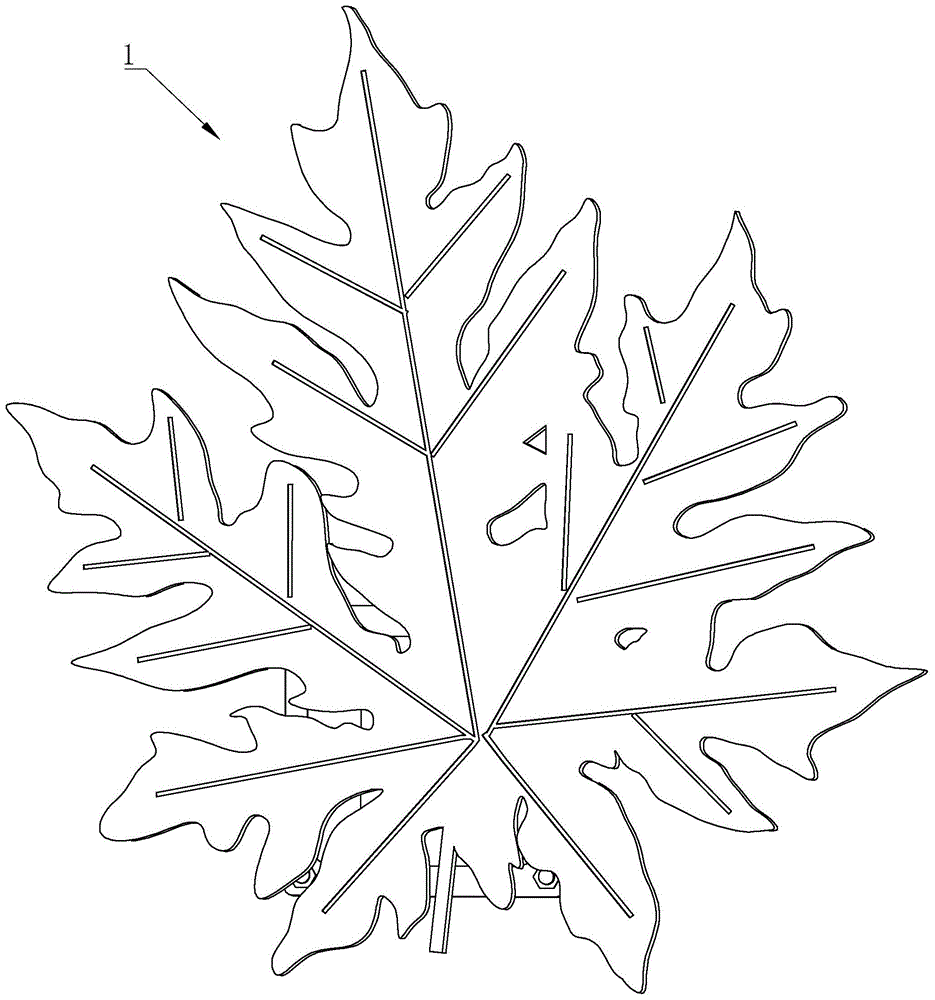 一种装饰树叶铝板的制作方法