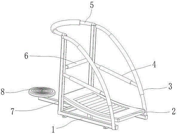 一种户外用弧形跑步器的制作方法