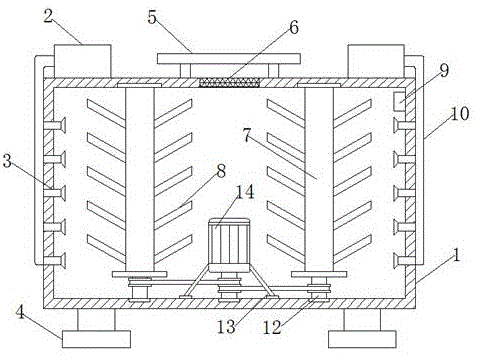 一种纺织纱线存放架的制作方法