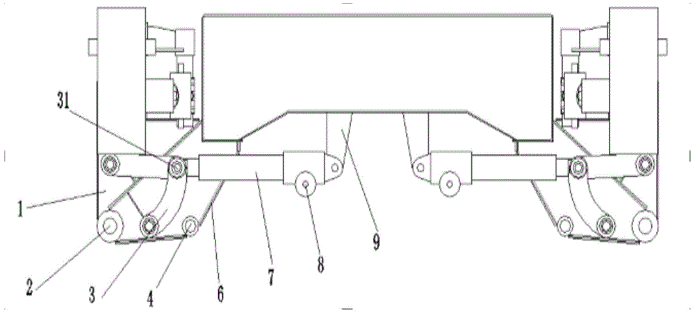 一种装卸装置自升降机构的支撑结构的制作方法