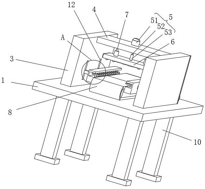 一种盒体复膜包装机的盒体输送平台结构的制作方法