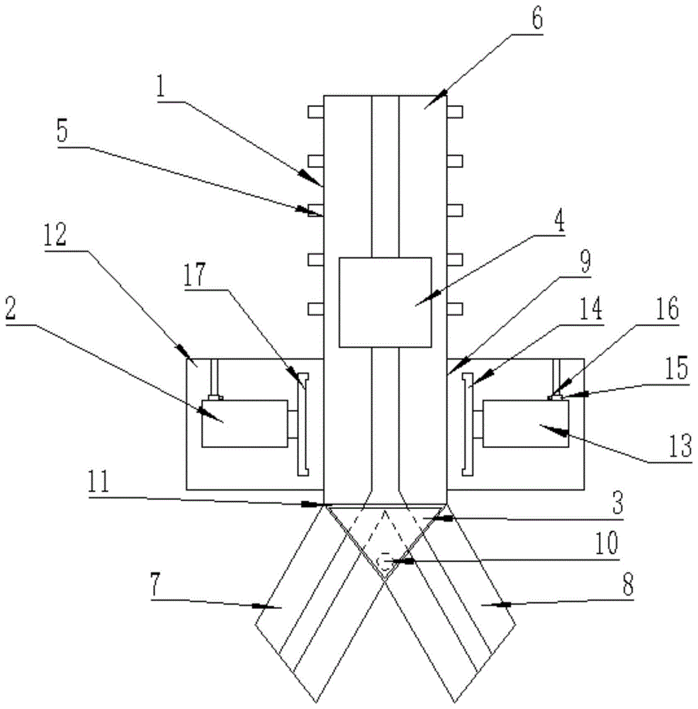 一种智能输送机分流结构的制作方法