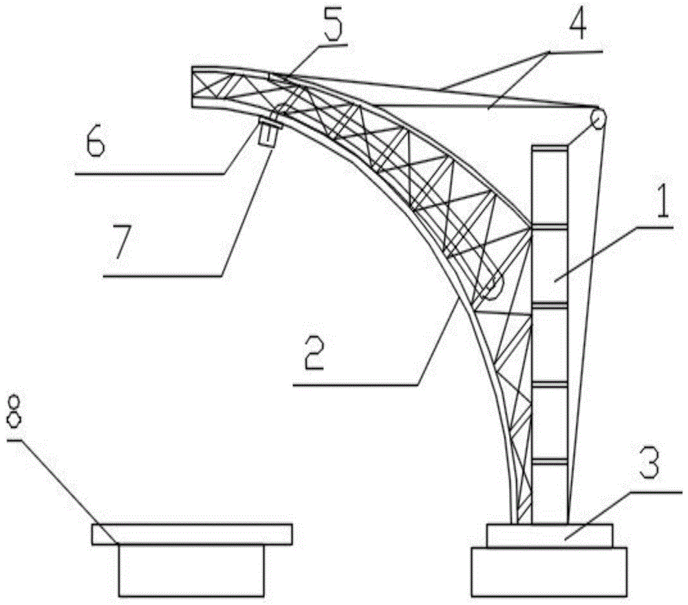 一种单探头天线球面采样装置的主体钢架结构的制作方法