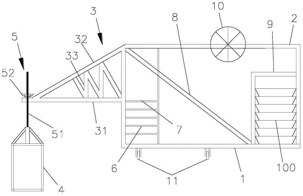 一种简易堤岸施工作业车的制作方法