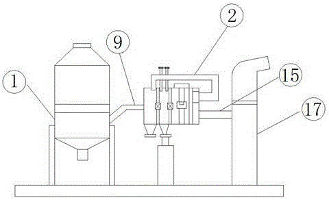 一种电火厂锅炉的废烟处理控制检测装置的制作方法
