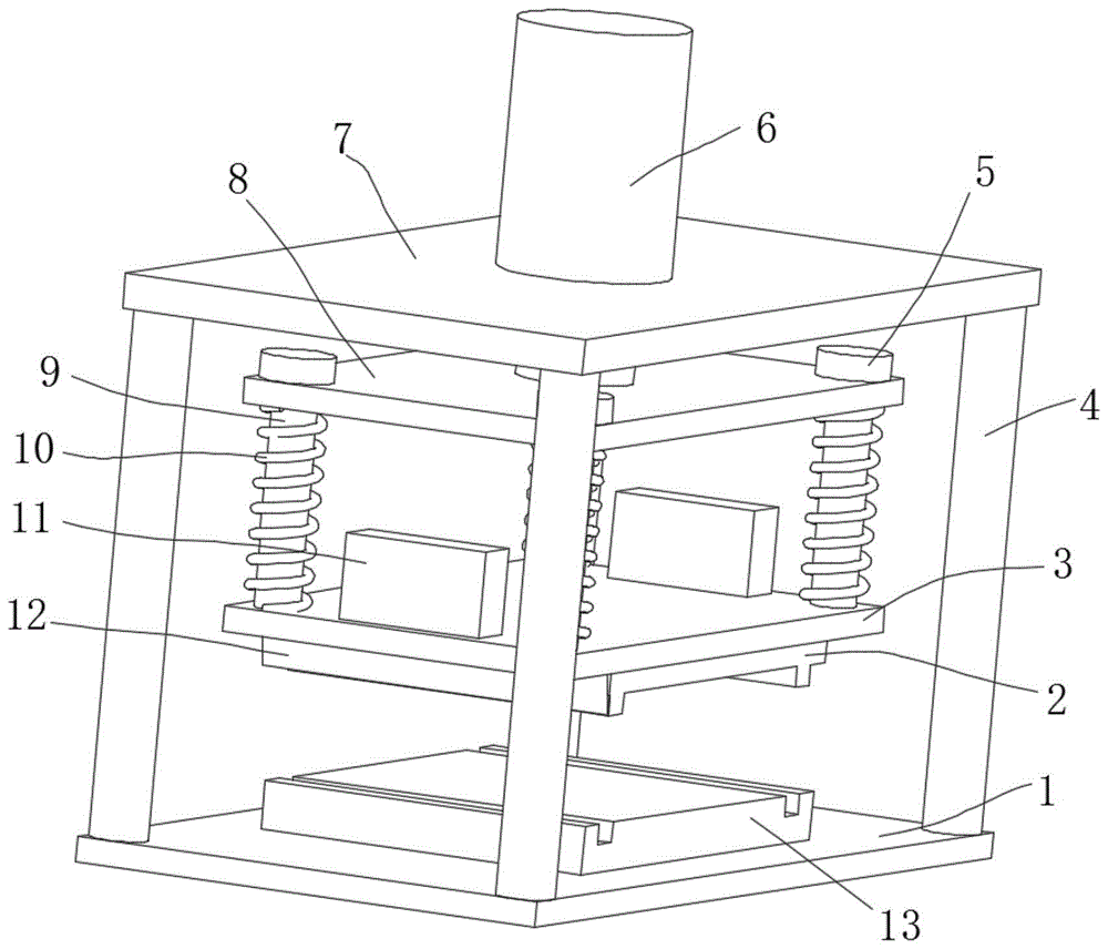 一种建筑装饰铝型板冲压成型装置的制作方法