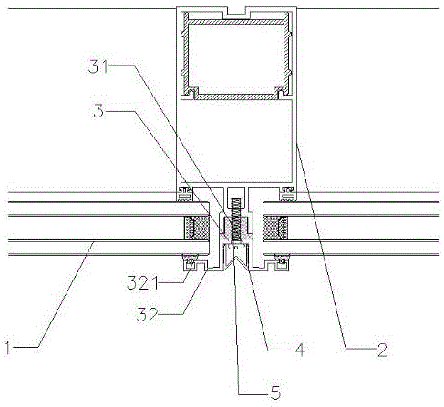 一种明框玻璃幕墙的连接结构的制作方法