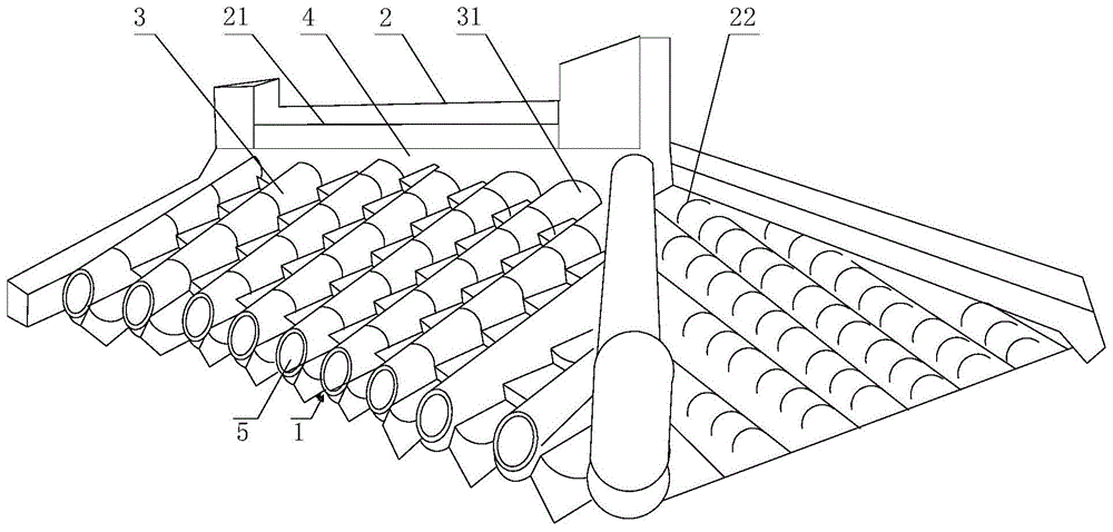 一种仿古一体瓦的制作方法