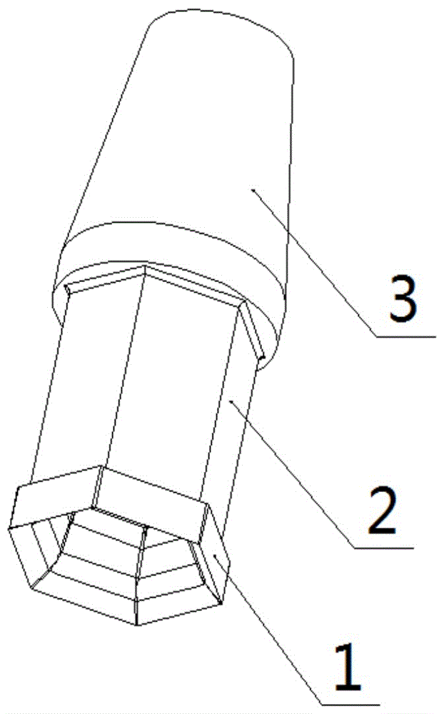 一种石墨螺栓专用内六方沉孔加工用刀具的制作方法