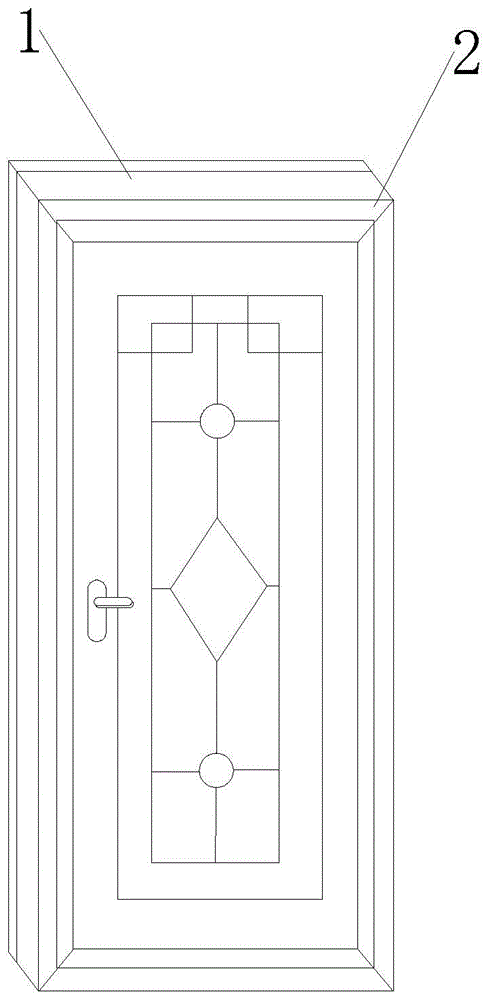 一种铝合金门降噪包围结构的制作方法