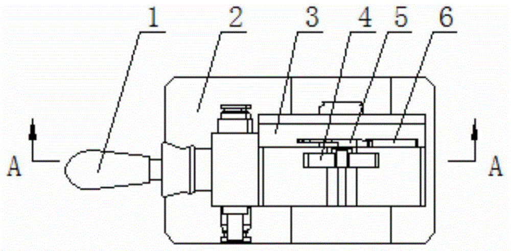 工业缝纫机刀座轴杆磨平面专用气动夹持装置的制作方法