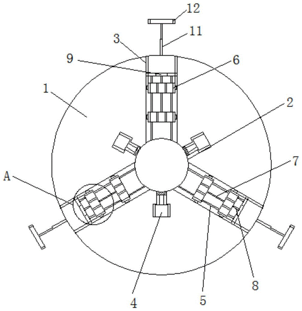 一种利用连杆原理的风力发电机用扇叶安装装置的制作方法