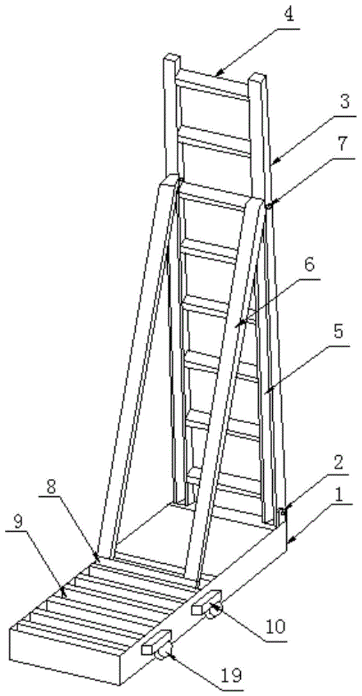 一种铺设钢结构屋面檀条用登高梯的制作方法