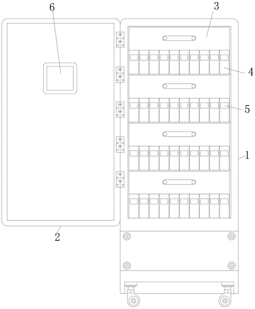 一种校内实践工件放置柜的制作方法