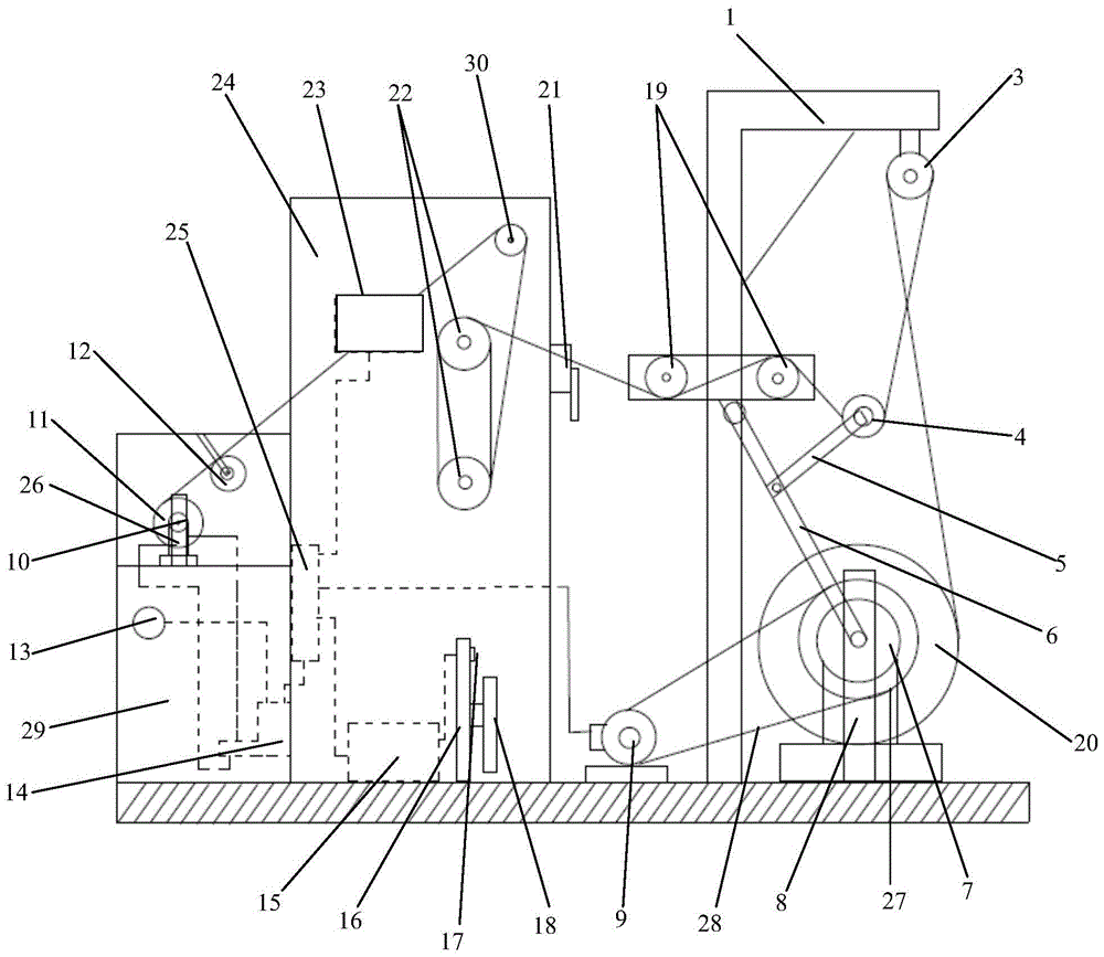 一种大工字轮自动放线重卷设备的制作方法