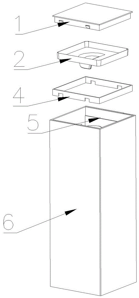 一种侧开门上盖注塑结构包装盒的制作方法