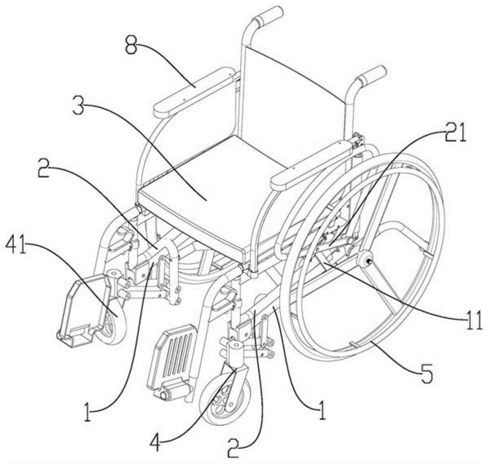 可升降折叠轮椅的制作方法