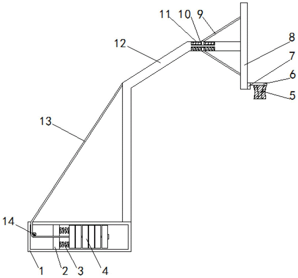 一种安全稳定型篮球架的制作方法