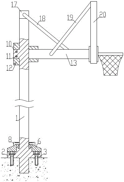 新型体育篮球架的制作方法