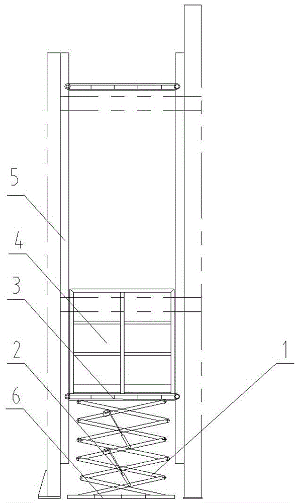 一种设置于地铁检修作业平台内的工具升降平台的制作方法