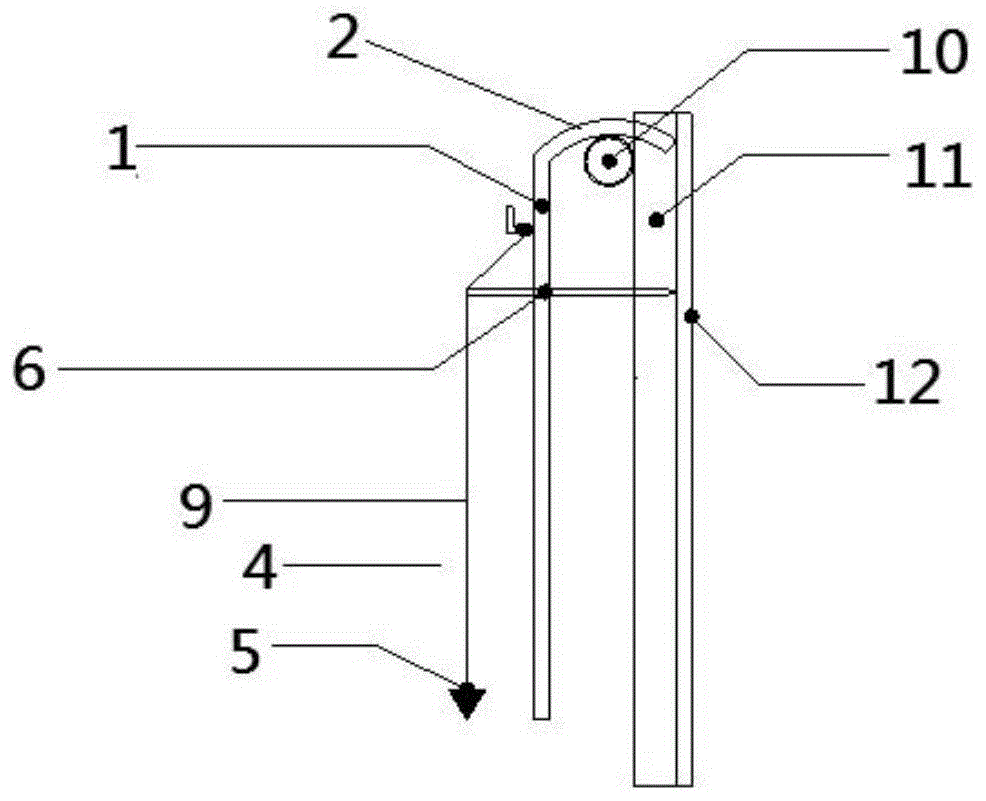 一种建筑施工用墙柱模板垂直度便捷测量装置的制作方法