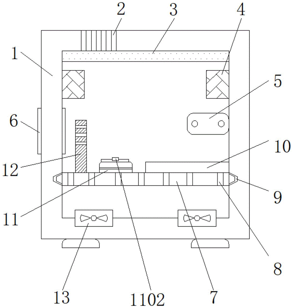 一种带有理线板结构的电脑机箱的制作方法