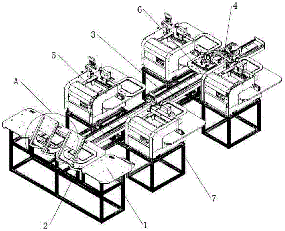 一种绣花机的多机型、多机位联同协作系统的制作方法