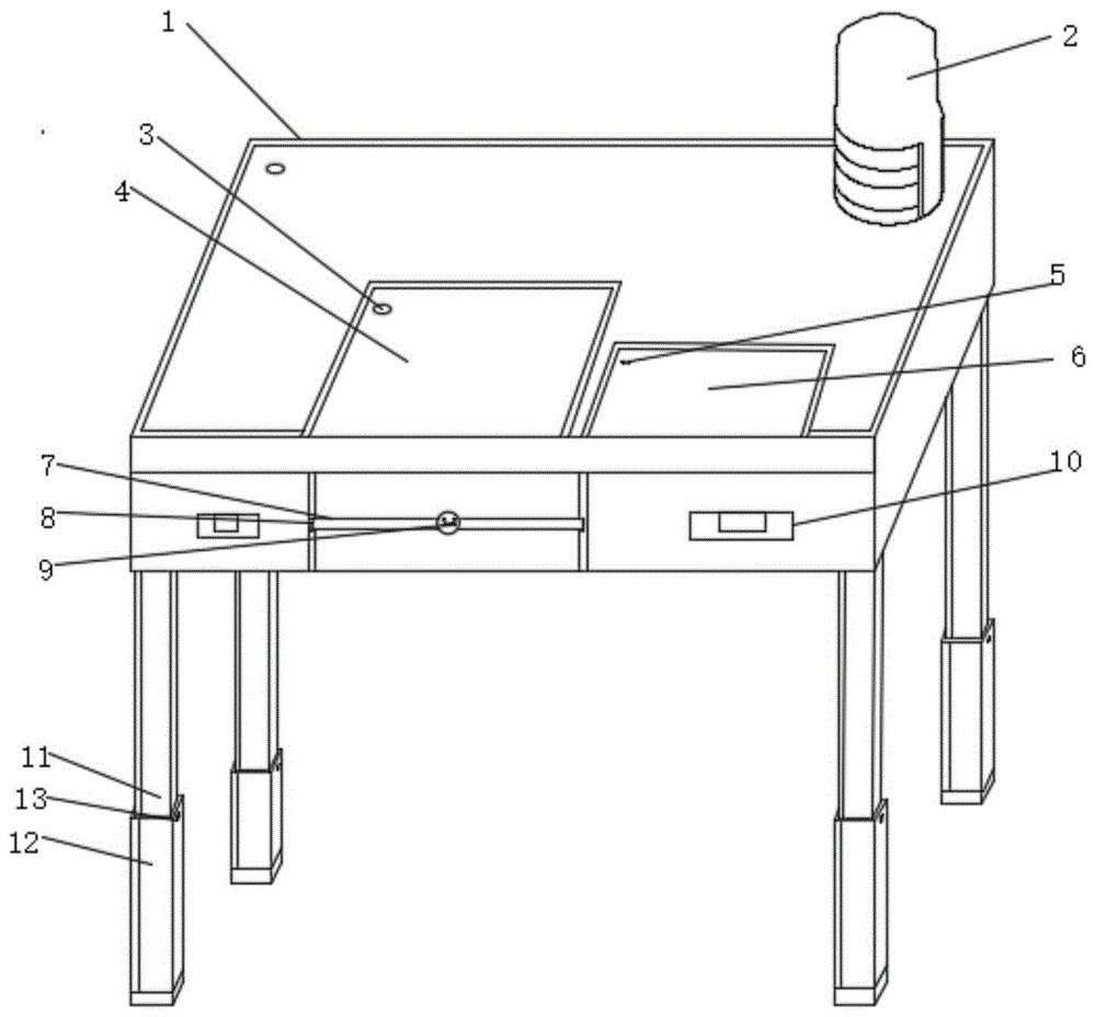 一种具有折叠功能的电脑桌的制作方法