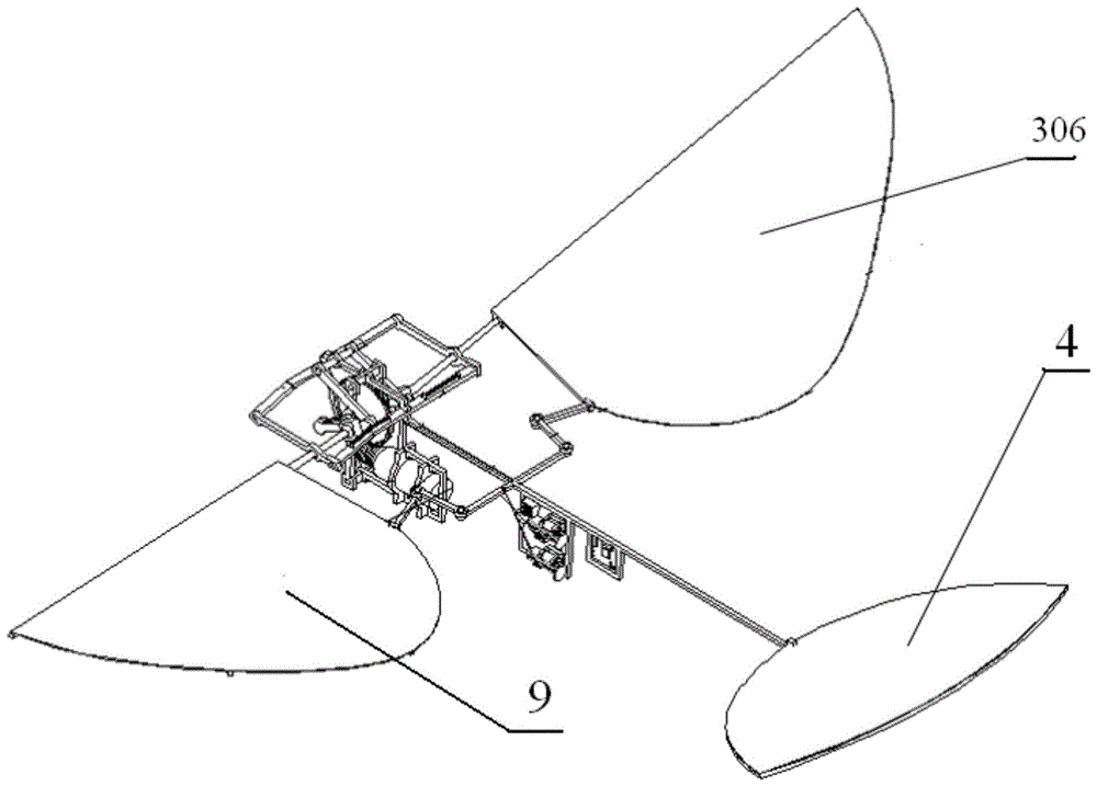 一种四自由度扑翼飞行器装置的制作方法