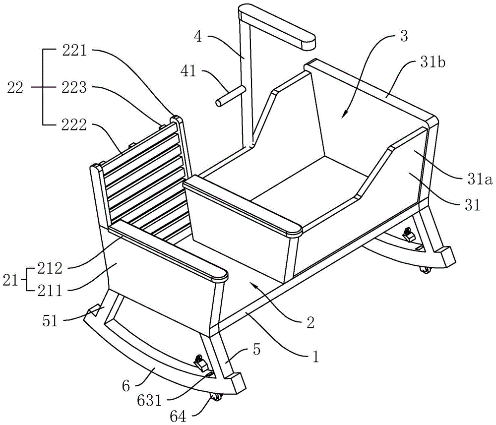 一种推动便捷的婴儿摇床椅的制作方法