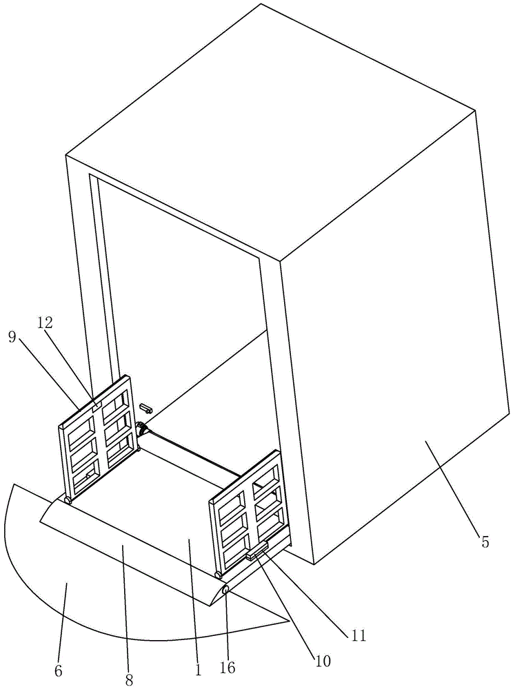 一种货梯翻板的制作方法