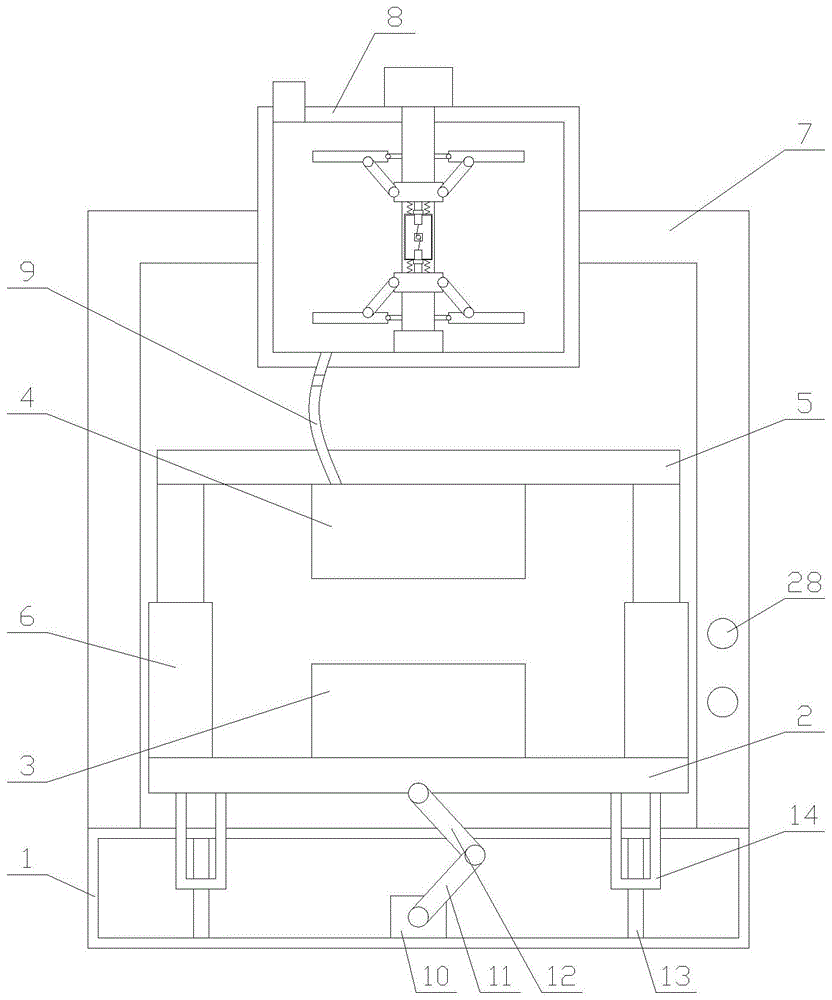 一种具有消泡功能的液压铸造设备的制作方法