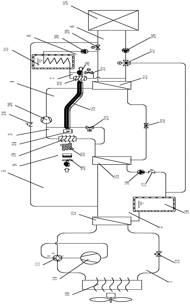 一种空气源热泵系统及其控制方法与流程