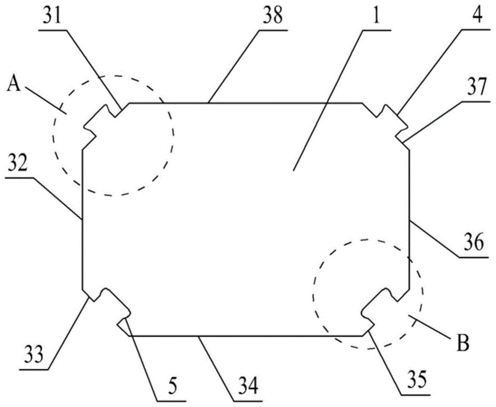 带绳索孔的八边形砌块及其组成的护坡的制作方法