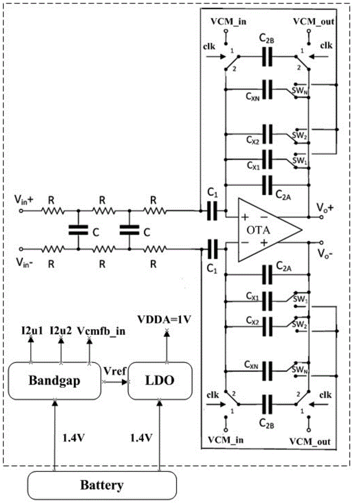 一种麦克风可编程增益放大器集成电路的制作方法